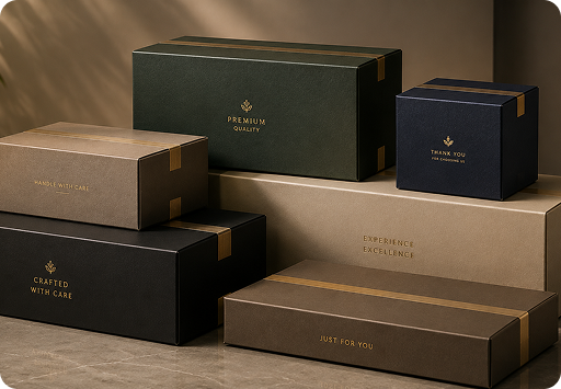 Smart Figure Pattern Boxes for shipping and display